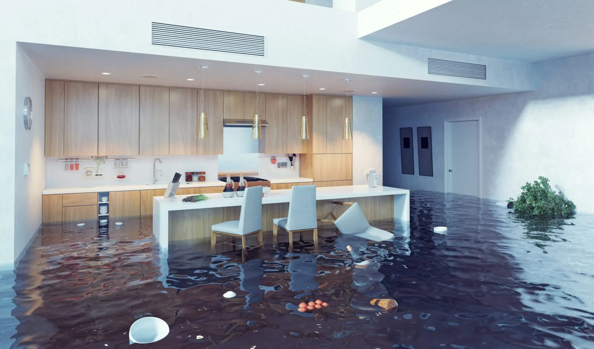 Water damage restoration cairns